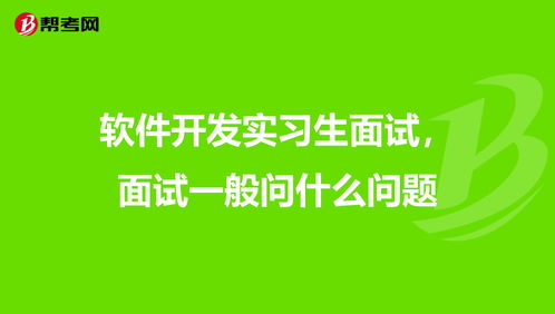 面试答题软件开发,软件开发面试技巧