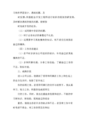 转正总结软件开发,软件工程师转正自我评价