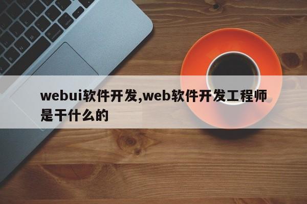 webui软件开发,web软件开发工程师是干什么的